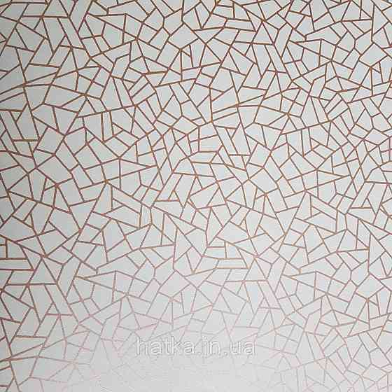 Шпалери флізелінові еко Galerie Metallic FX 0,53Х10 англія абстракція смуги золотом структурних на кремовому Київ