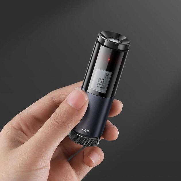 Алкотестер Baseus Digital Alcohol Tester CRCX-01 130 мА·год (Чорний) Миколаїв - фото 7