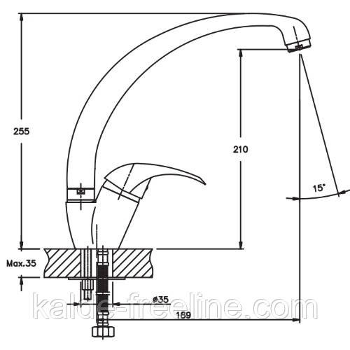 Смеситель для кухни HAIBA PREMIERE 011 Харьков - изображение 4