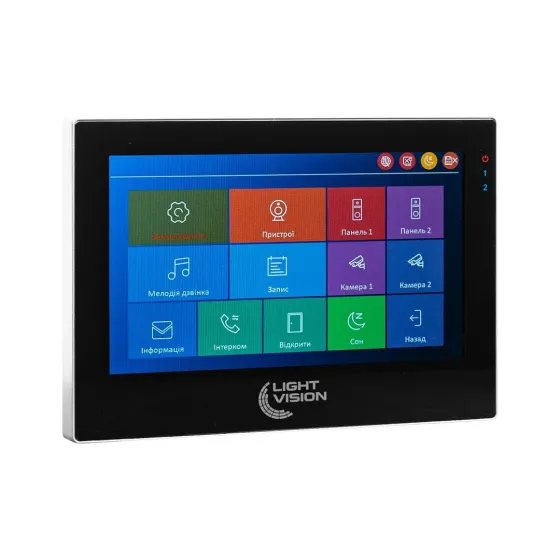 Відеодомофон 7" WiFi Tuya Light Vision SINGAPORE FHD Black (82-00231) Київ