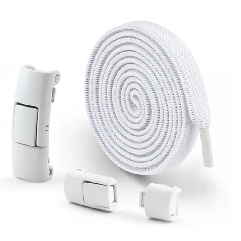 Магнітні шнурки — без вузлів, без зайвих рухів | Lace 120cm (білі) Миколаїв - фото 1