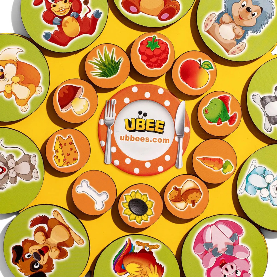 Дерев'яний дитячий сортер "Хто що їсть" (ПСД276) PSD276 на липучках Вінниця - фото 2