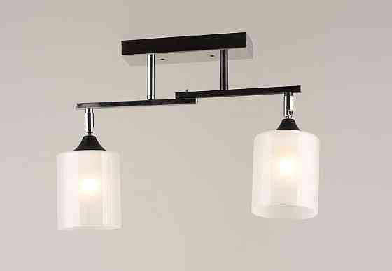 VALESO Люстра стельова на 2 плафони VALESO K2321/2 чорний+хром E27 Коломия