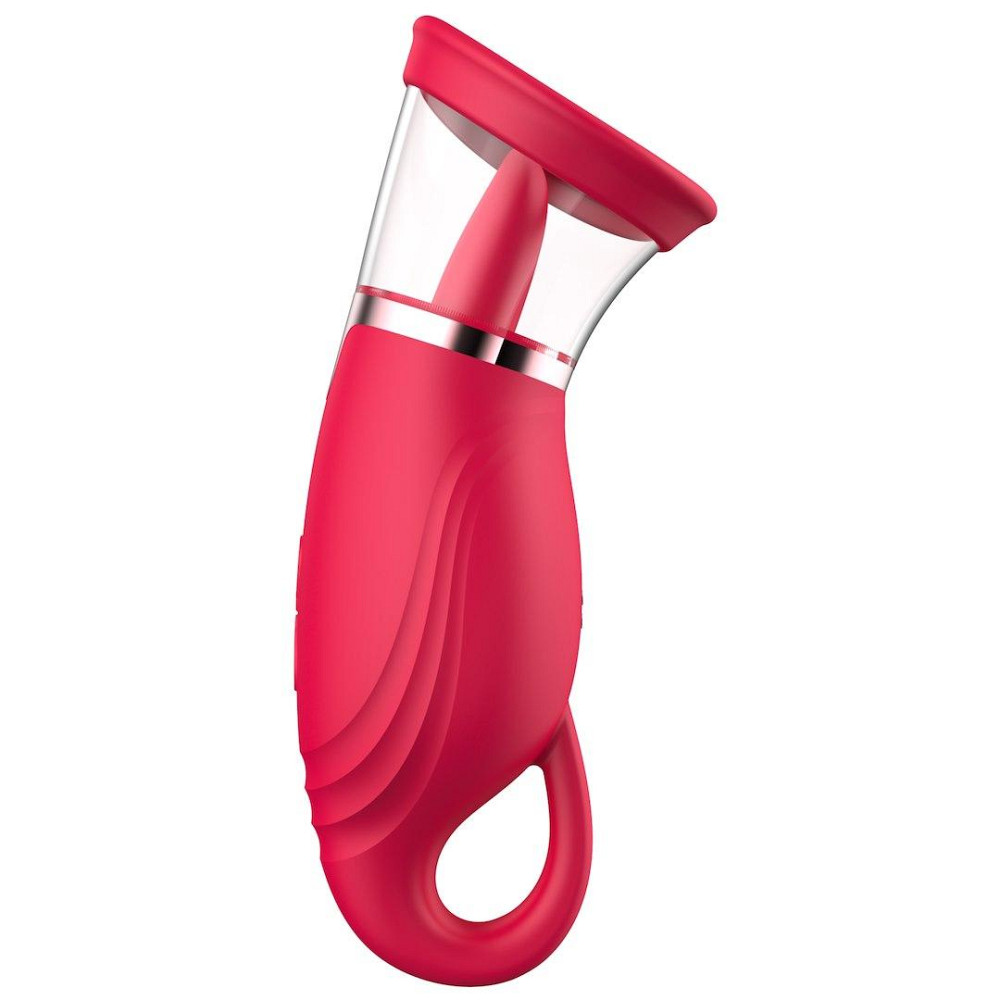 Вакуумний стимулятор з язичком - Licking Tongue Suction Vibrator Erospace Sweet Play A18 Sex Aura Київ - фото 3