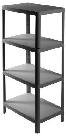 Етажерка 4-х ярусна Violet House 6030 Olympic GREY 27х42х95 см (7040712) Київ