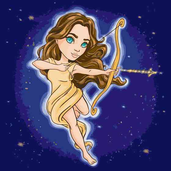 Картина за номерами "Знаки зодіаку. Стрілець" ©VIKTORIA.GRO.ART 10105-AC 40х40 см Вінниця