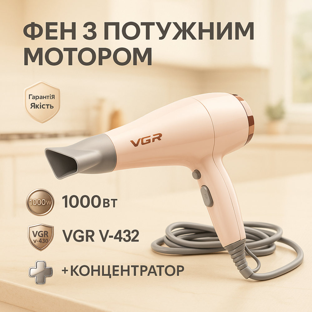 Домашний фен, Хороший электрический фен, Мощный ионный фен для любых типов волос WL-86 Львов - изображение 17