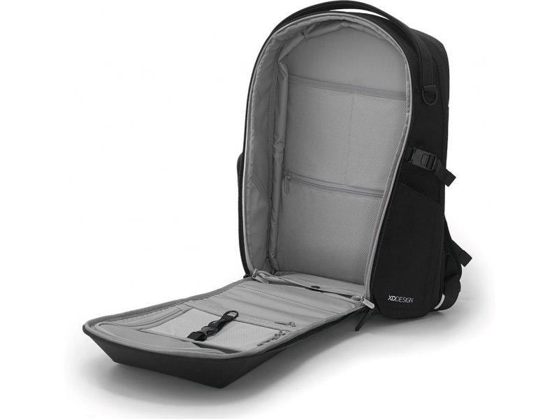 Рюкзак міський Bobby Bizz Business 18 л-25 л для ноутбука 16 дюймів із захистом від крадіжок і порізів (Чорний) Вінниця - фото 15