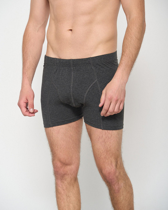 Мужские трусы боксеры удлиненные Tom John 2101 5XL, Темно-серый Киев - изображение 1