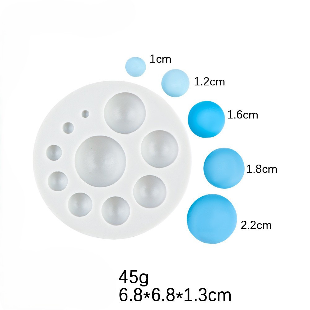 Молд кондитерський Напівсфери 68 мм сірий Київ - фото 2