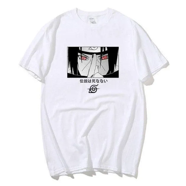 Футболка мужская с аниме принтом Наруто Размер оверсайз (S/M/L) Белый AnimeT00031 Днепр - изображение 1