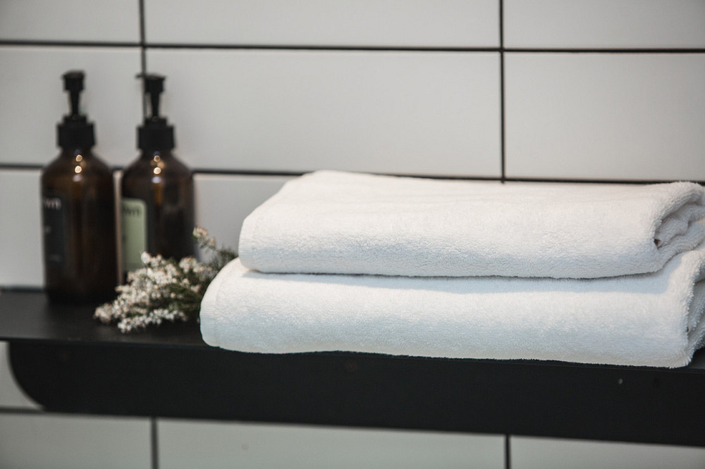 Рушник Ecotton 50х90 см 430 гр./м2 махровий готельний стандарт білий White Коломия - фото 8