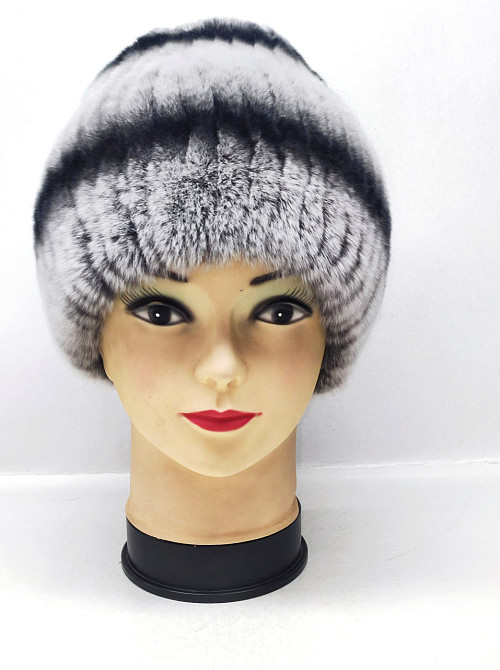 Шапка женская меховая сноп Каролина Шиншиловый Харьков - изображение 6