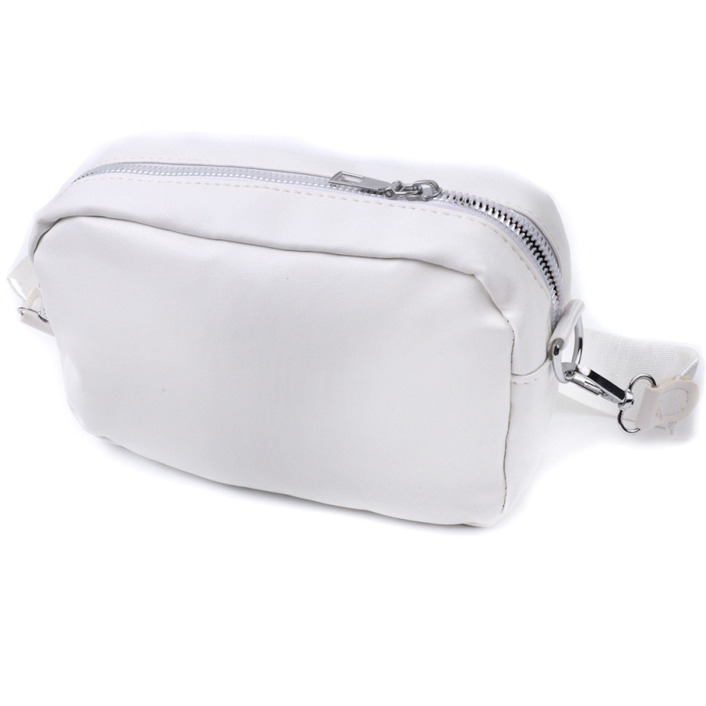 Елегантна жіноча сумка крос-боді з монетницею з екошкіри Vintage 22798 Білий Київ - фото 2