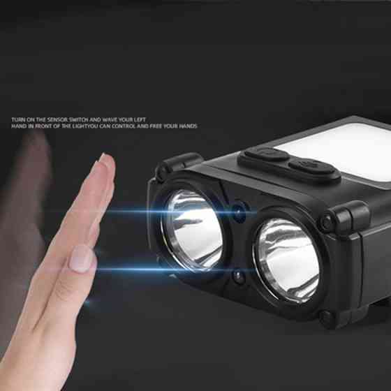 Ліхтар акумуляторний для риболовлі SH-T808-2XPE-20SMD-white/red, Потужний ліхтар VA-821 для риболовлі Київ