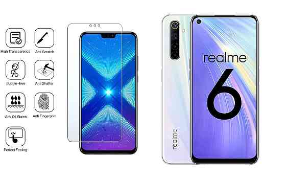 Защитное стекло NeoGlass для Realme 6, Realme 6i, Realme 6s, Realme 6 Pro – ультрапрозрачное и устойчивое Киев