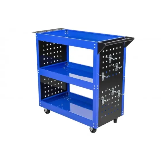 Візок для майстерні AL-FA ALMTC01 – сталевий, 3 полиці, бокові панелі, 12 гачків Львів