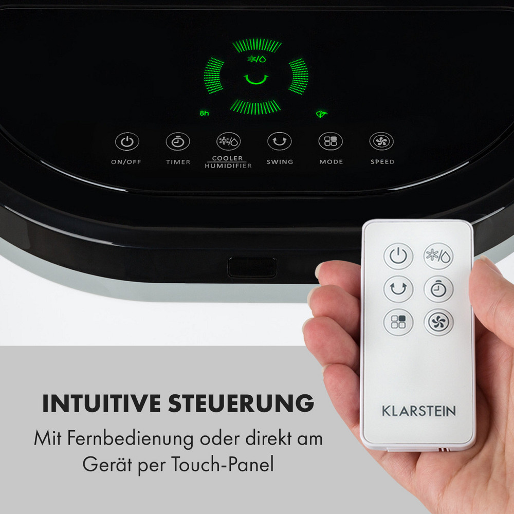 IceWind Plus Воздухоохладитель 4-в-1 330 м³/ч осцилляторный пульт дистанционного управления белый (Германия, Ровно - изображение 7