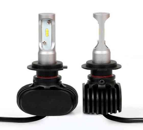 Комплект світлодіодних ламп HeadLight S1 H7 6500K 8000lm з радіатором 12-24V Харків
