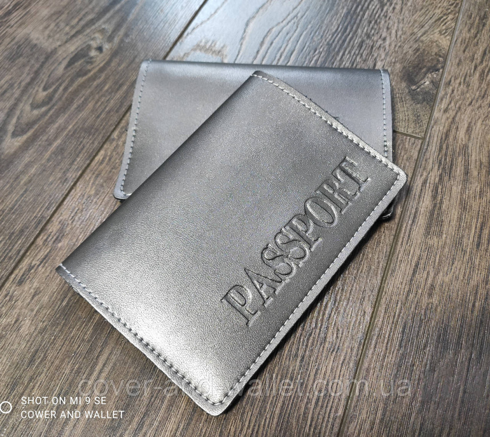 Женская обложка на паспорт из эко-кожи золотистая Киев - изображение 1