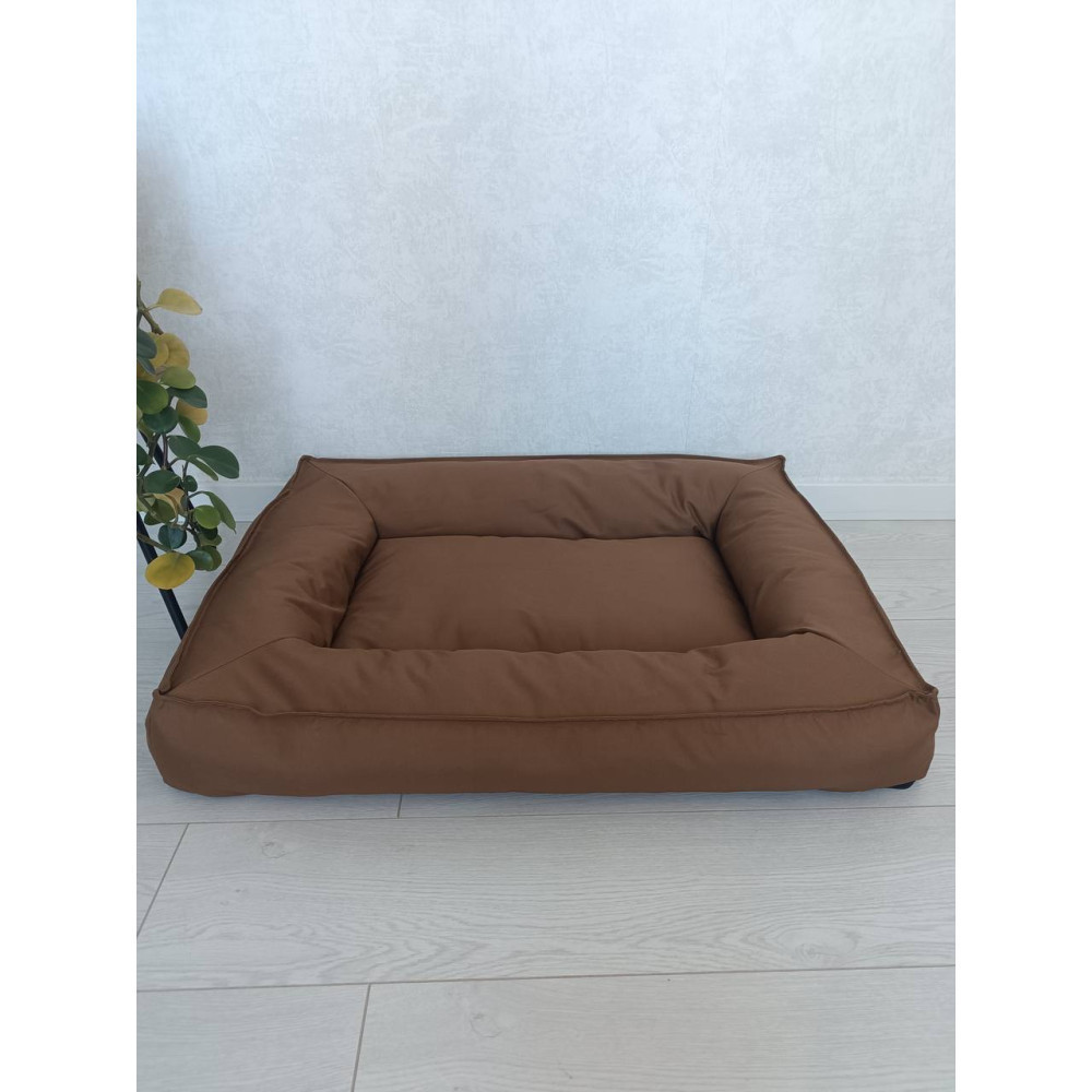 Водонепроникний лежак лежанка спальне місце для тварин зі знімним чохлом коричневий 10074 Київ - фото 1