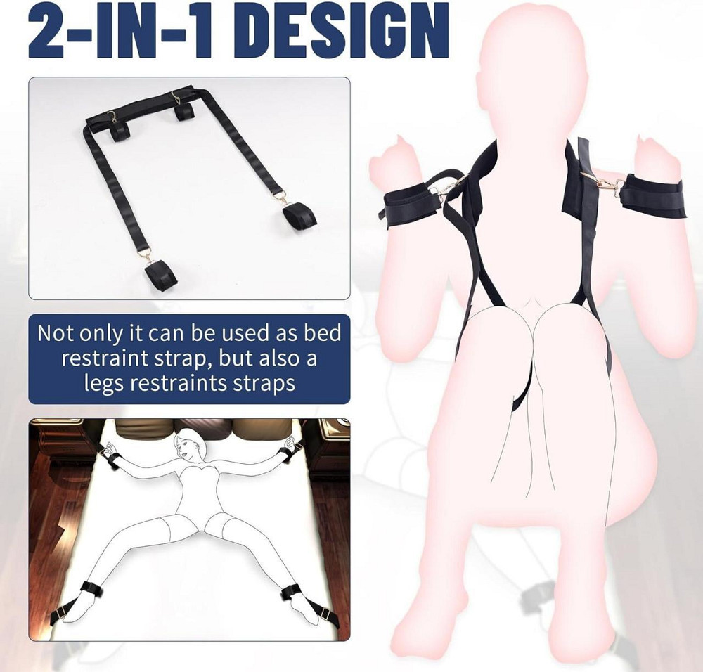 БДСМ-набір LOCKINK YEAHWOW Bed Restraint set Sex Aura Київ - фото 2