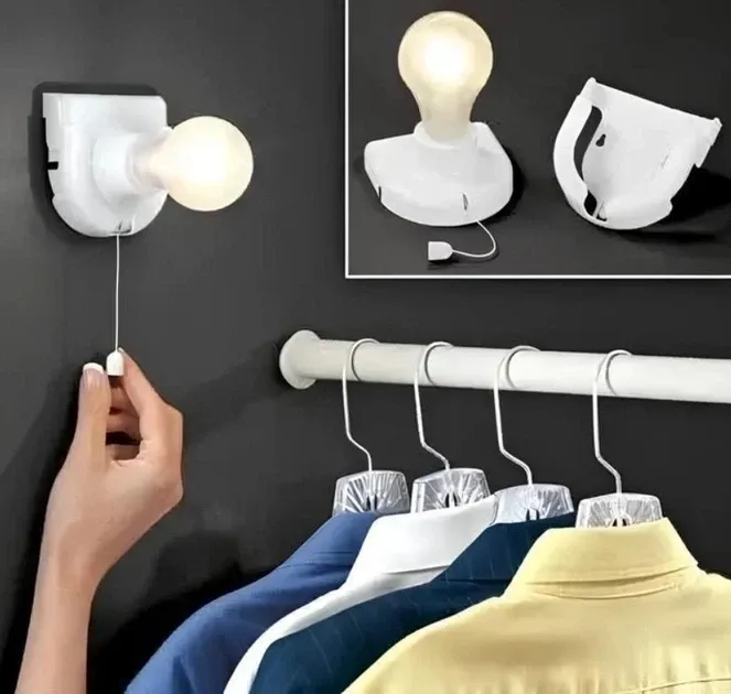 LED лампочка автономная подвесная светодиодная на батарейках портативная лампа на липучке в шкаф настенный ночник Одесса - изображение 9