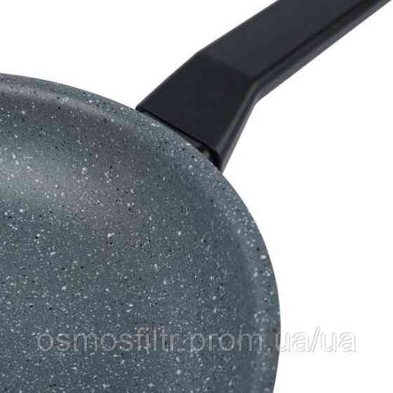 Сковорода Axentia Blackline Ø 24 см алюминий антипригарное покрытие PTFE soft-touch ручка (135638) Киев