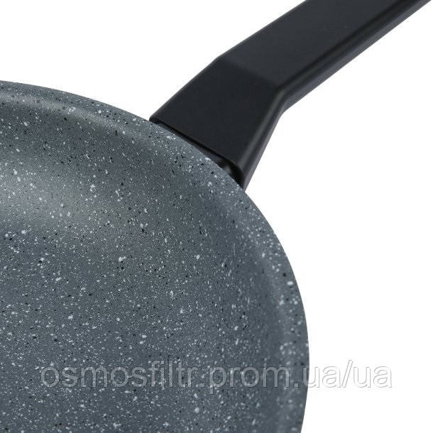 Сковорода Axentia Blackline Ø 24 см алюминий антипригарное покрытие PTFE soft-touch ручка (135638) Киев - изображение 4