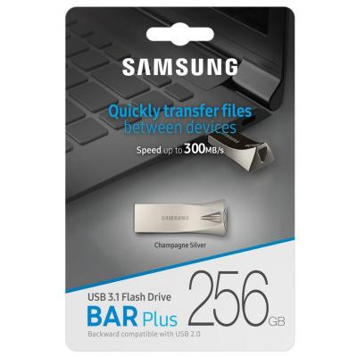 USB флеш накопичувач Samsung 256GB Bar Plus Silver USB 3.1 (MUF-256BE3/APC) Вінниця - фото 7