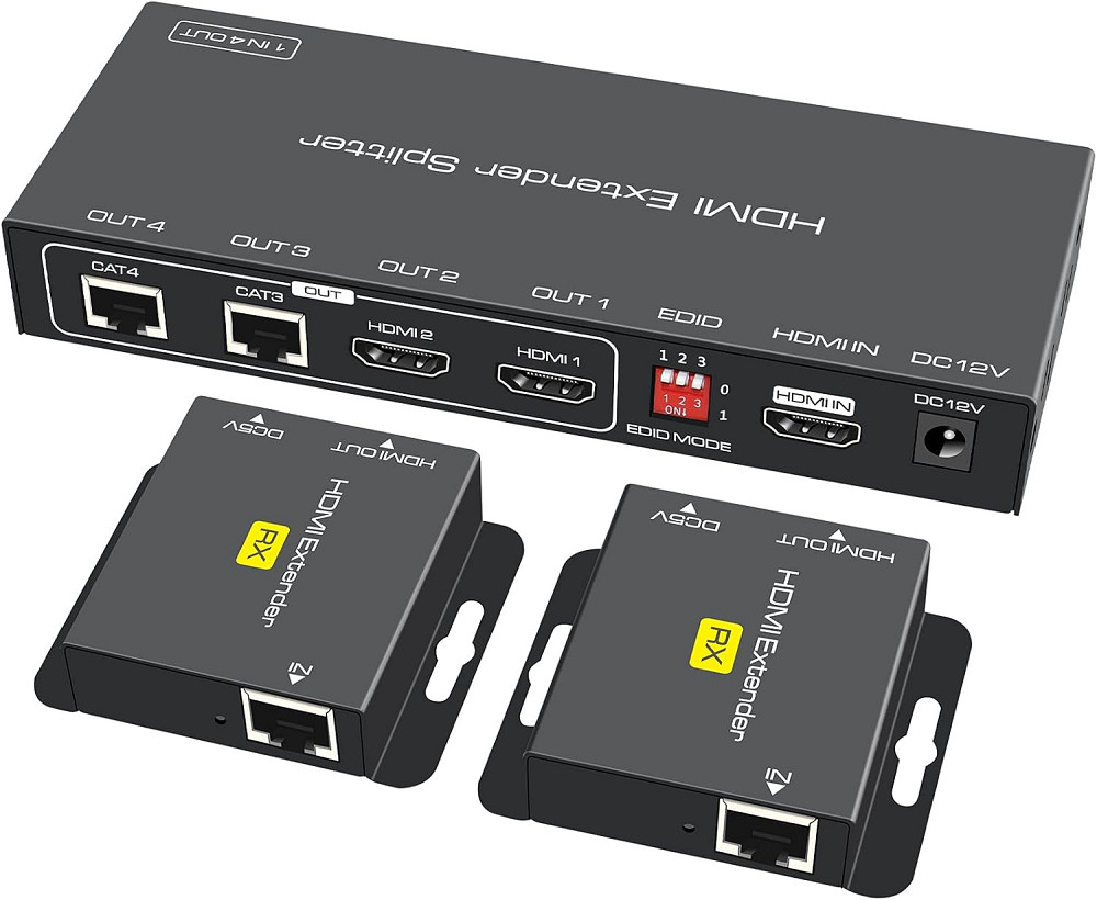 Сплітер HDMI-екстендер VPFET 1×2 Over Ethernet Луцьк - фото 1