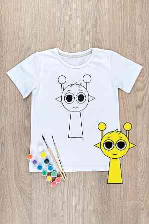 Футболка-раскраска детская Спрунки Саймон Юрма одяг Киев