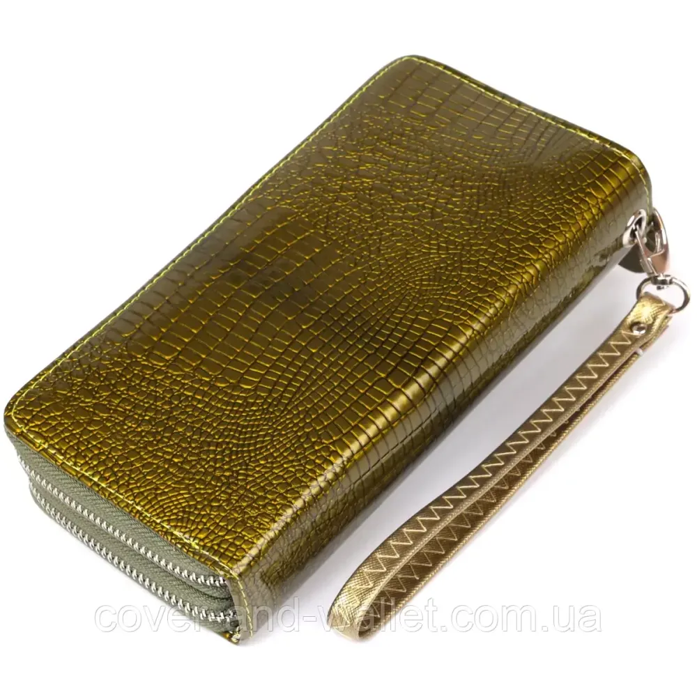 Жіночий гаманець клатч на дві блискавки червоного кольору Kivi Київ - фото 2