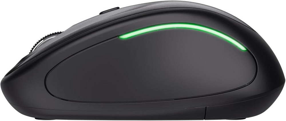 Миша Trust Yvi FX чорна бездротова USB 2.4GHz оптична 800/1600 DPI компактна з підсвіткою для ноутбука і ПК Київ - фото 5