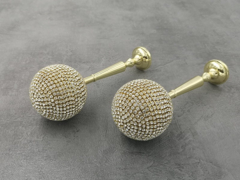 Комплект підхватів для штор Orvit Емпреса 180 х 65 мм Золото пара-2шт. (00-00000885) Львов - изображение 1