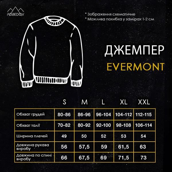 Светр чоловічий джемпер весна/осінь на блискавці теплий Pobedov Evermont чорний XL Одеса - фото 2