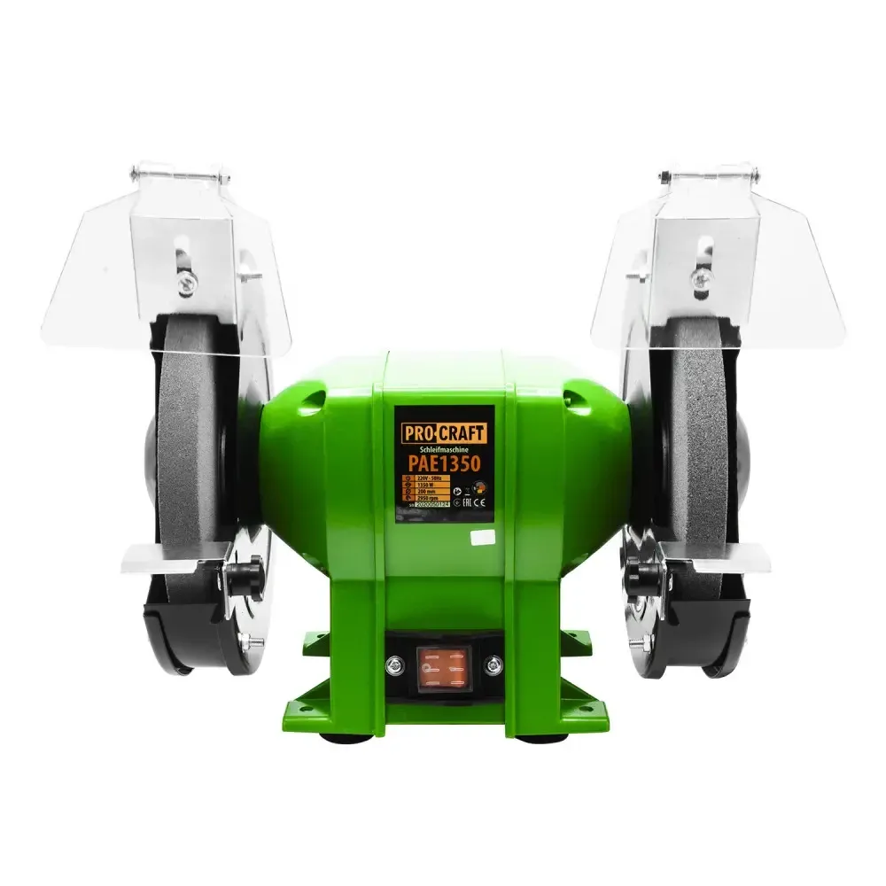Точильний верстат PAE1350 електроточило 350Вт коло 200мм з мідною обмоткою для інструментів точильне обладнання Procraft Львів - фото 2