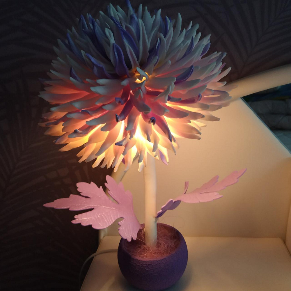 Світильник-нічник "Астра Бузкове диво" Дніпро - фото 1