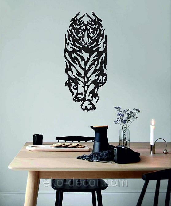 Настенный декор Панно «Тигр» Декор на стену 90*40 см, Черный Киев - изображение 8
