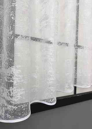 Кухонная арка VR-Textil № 000к жаккард «Мрамор Al-1» белый 290х170 см (51-228) Киев