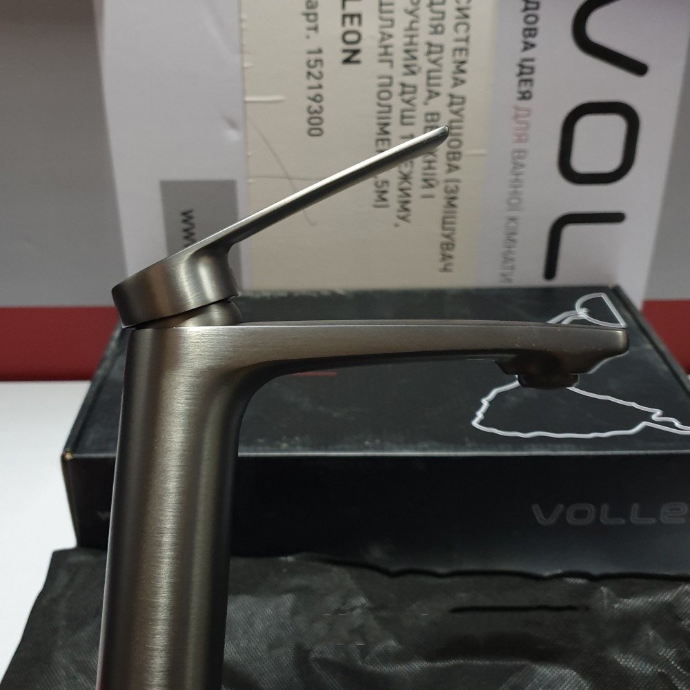 Смеситель для раковины высокий Volle CANTE pistola gris графит 1512.011305 Киев - изображение 7