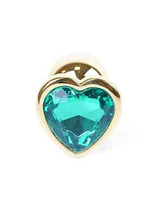 Анальна пробка -Jewellery Gold Heart PLUGGreen Sex Aura Київ