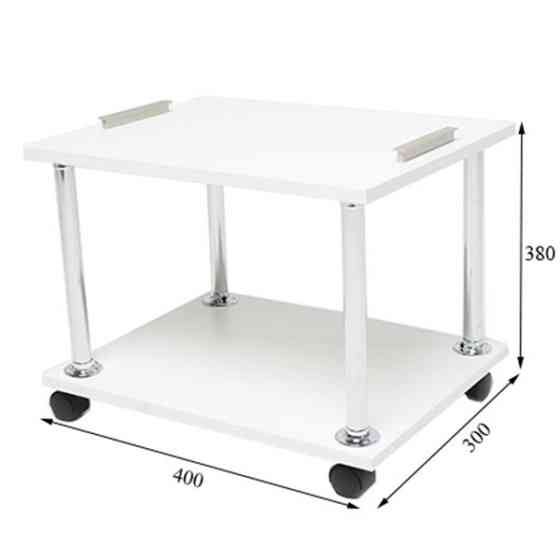 Візок косметологічний на 2 полиці з ручками Київ