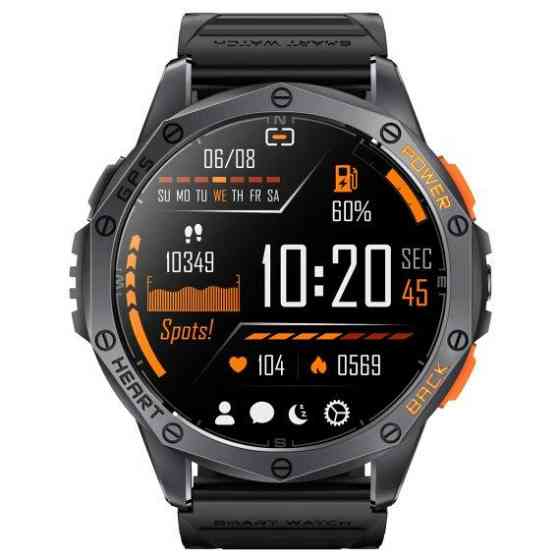Розумний смарт годинник Smart GPS Max з компасом 2 ремінці (Чорний) Вінниця