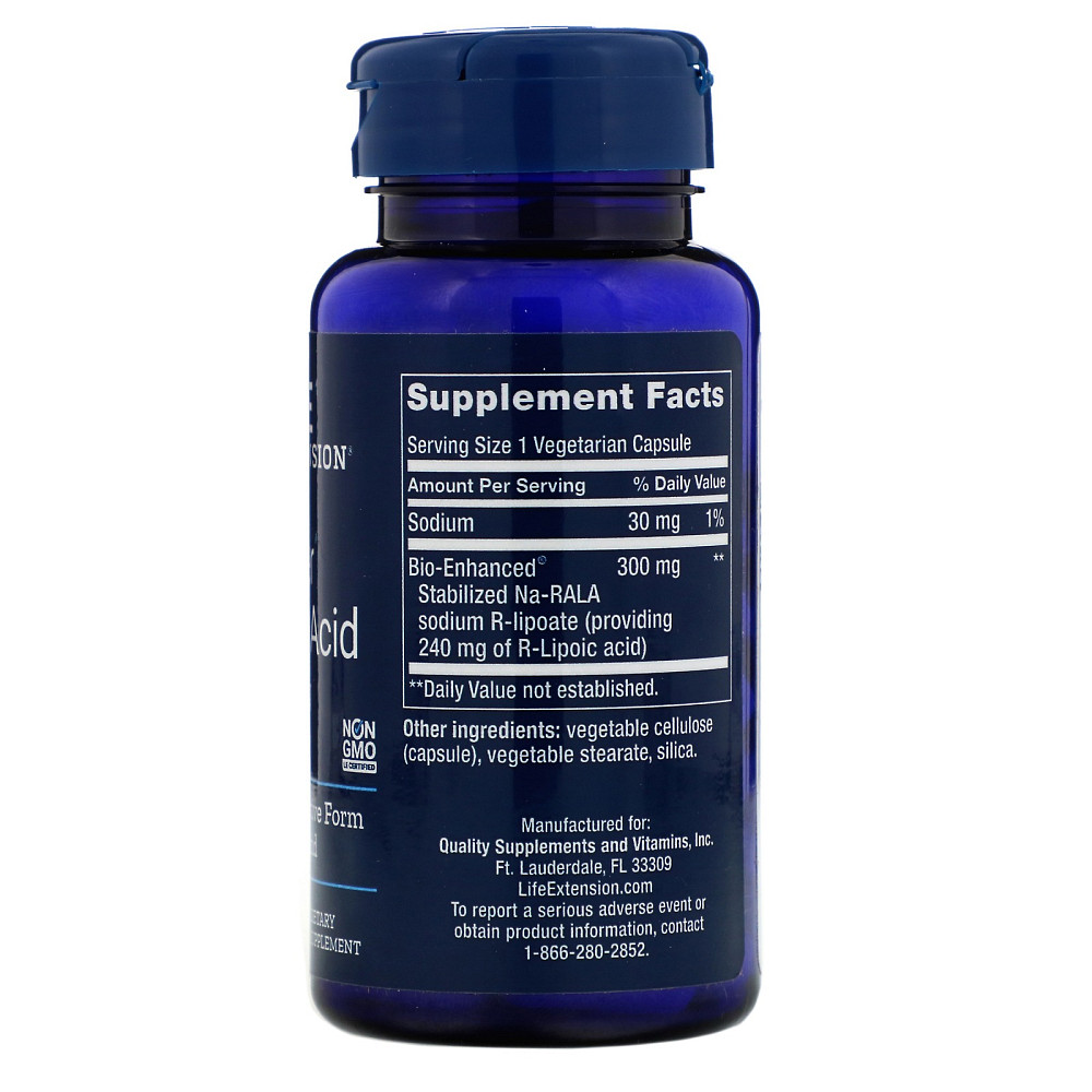 Супер R-липоевая кислота (Super R-Lipoic Acid) 240 мг 60 капсул Київ - фото 2