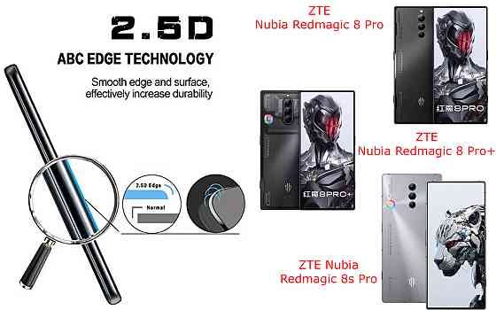 Захисне скло ArmorGlass для ZTE Nubia Redmagic 8 Pro, 8 Pro+, 8s Pro – стійке до подряпин та ударів Київ