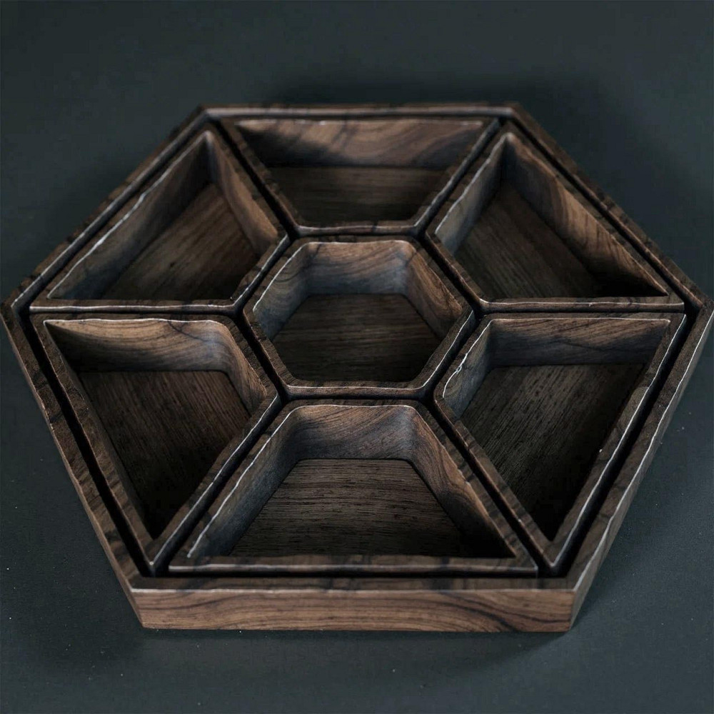 Менажница деревянная 