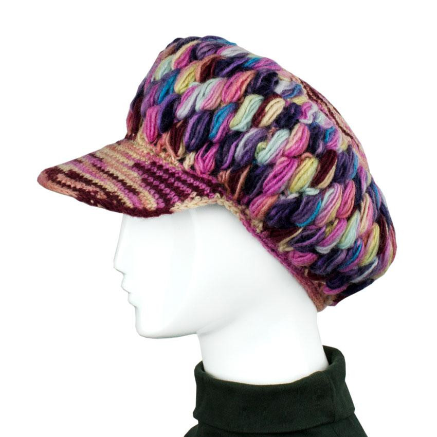 Шапка з козирком жіноча вовняна Київ - фото 1