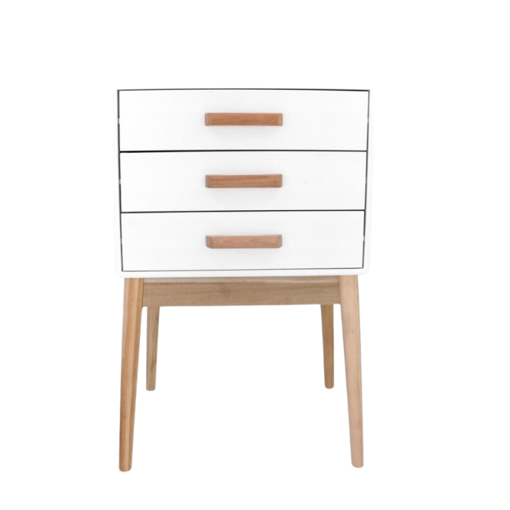 Тумба приліжкова Chomik AVESTA на три ящики у скандинавському стилі Київ - фото 2