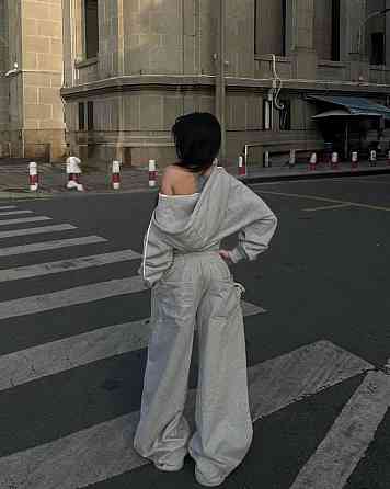 Женский стильный костюм двойка: кофта и штаны оверсайз кроя двунитка 46/48 Одесса